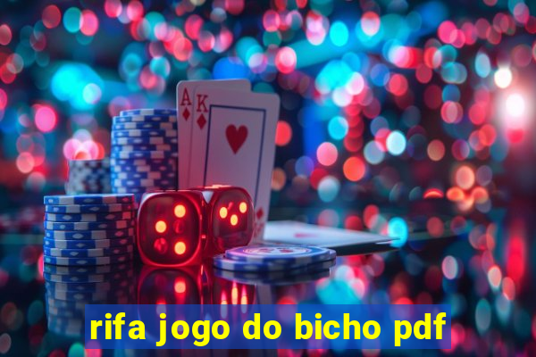 rifa jogo do bicho pdf